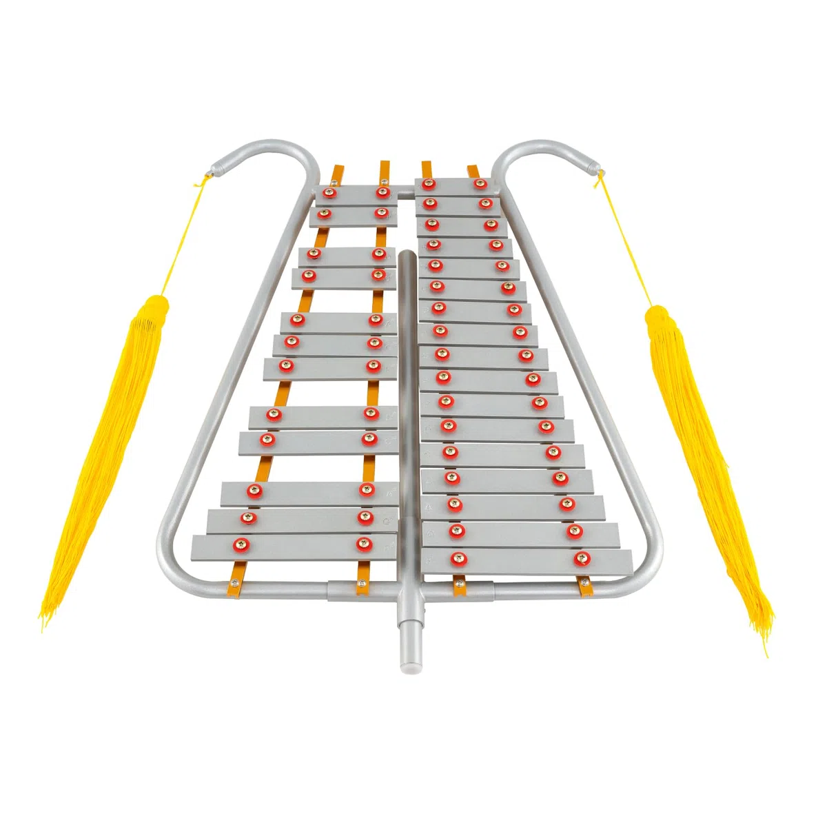 COSTWAY 29 Noten Glockenspiel, Aluminium Marsch-Xylophon mit verstellbarem Griff, 2 Schlägeln, Gürtelclip und Gürtel, Percussion Instrument, Metallophon für Erwachsene