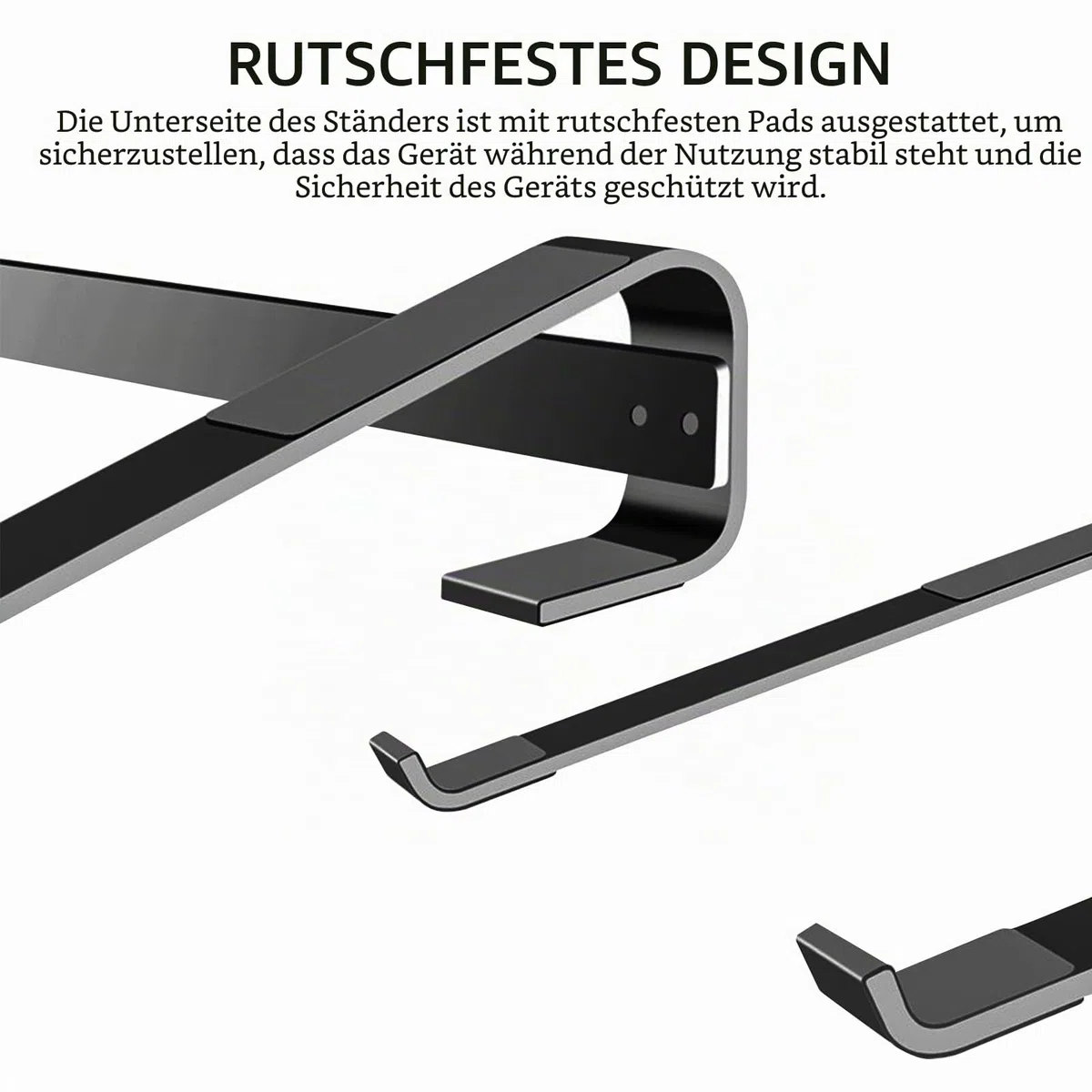 Musiin Aluminium-Drum-Controller-Ständer, tragbarer Kühlständer, kompatibel mit NI Maschine Plus MK3/Ableton Push 3 (schwarz)