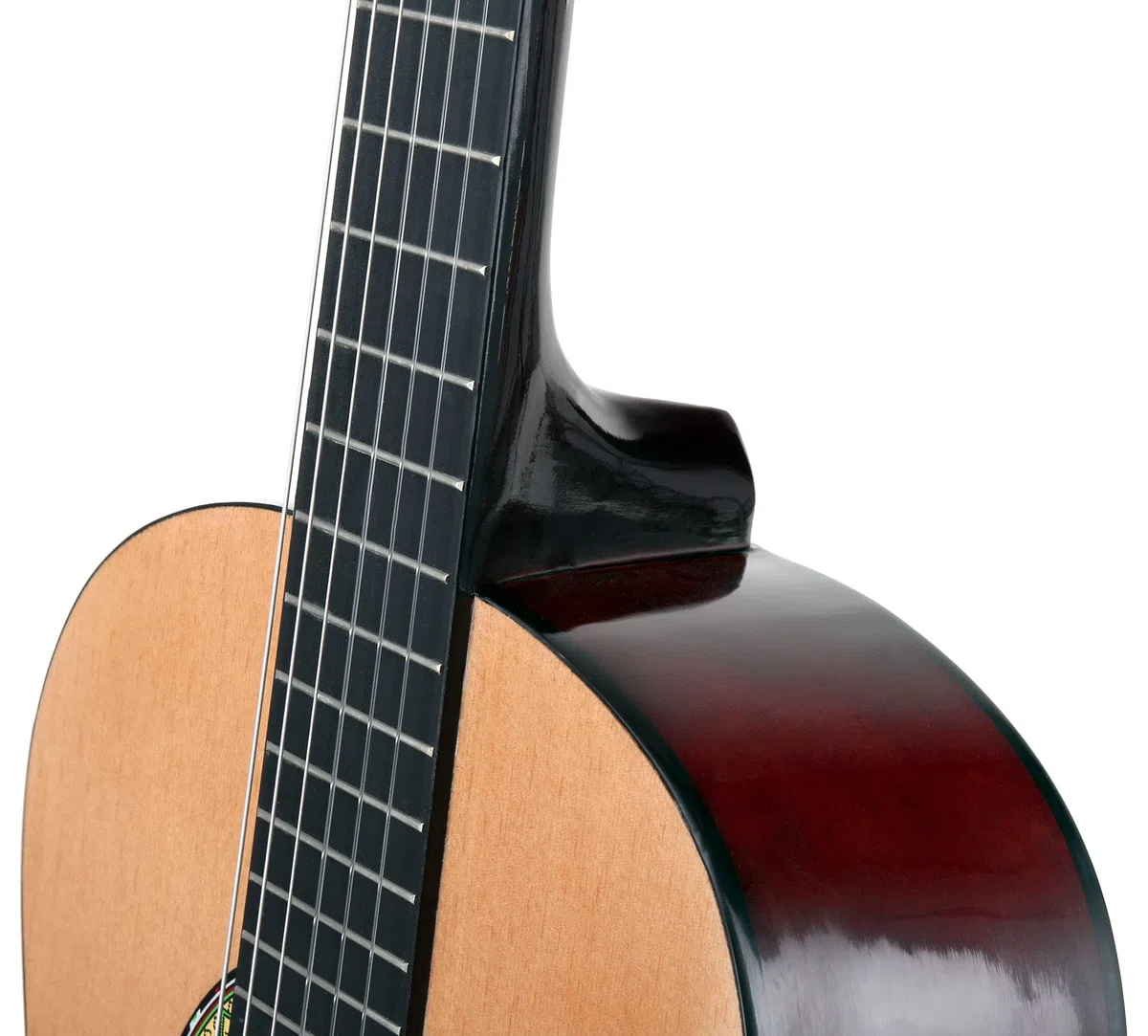 Classic Cantabile AS-861 Konzertgitarre 4/4 Starter-SET (akustische Klassikgitarre, geeignet für Kinder ab 14 Jahren, Tasche, Saiten, Noten, Plektren, Stimmpfeife) natur