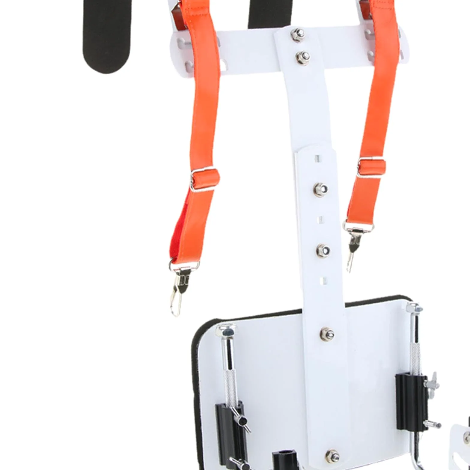 Snare Drum Carrier Aluminium Percussion Instrument Tragegurt Schultergurt mit Verstellbarer Höhe Und Gepolstertem Rahmen für Marschmusik Aufführungen, Orange
