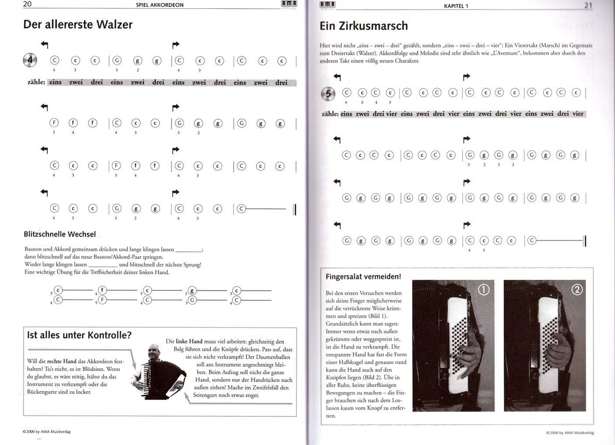 AMA Accord©on Accord©on – Musik mit CD von Peter Michael Haas – mit einfacher Musik und jüdischer Musik, Tango, Folklore und Jazz von Note Pince