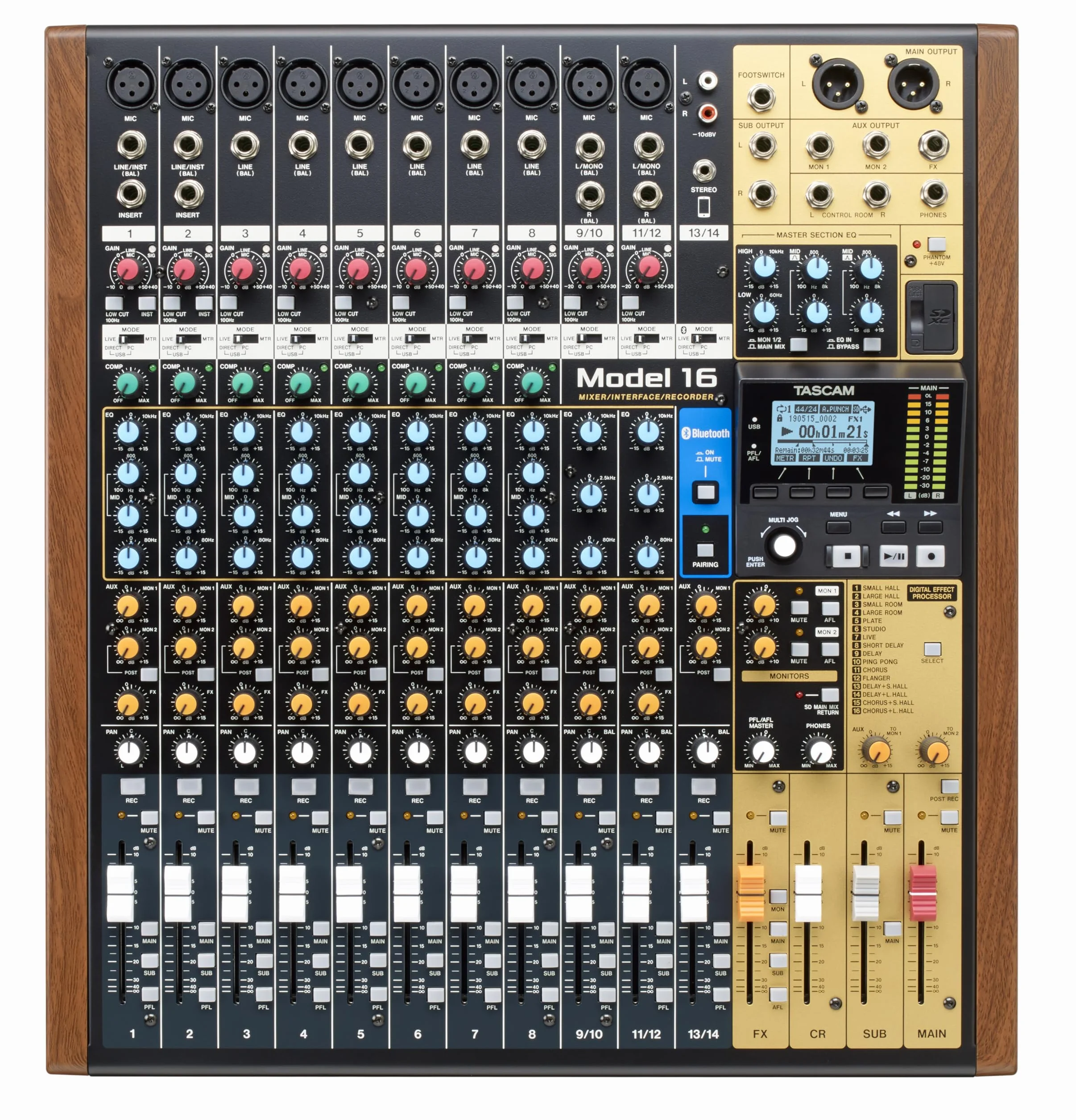 TASCAM Model 16 All-in-One Mixing Studio