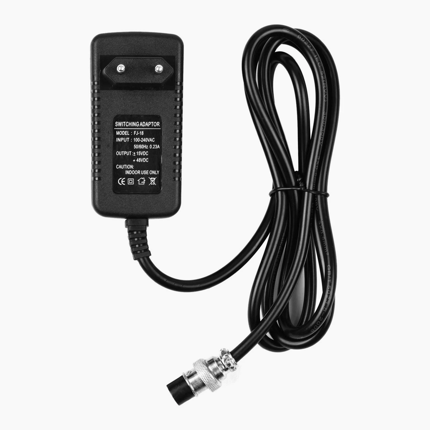 Mischpulte Mischpult Netzteil Netzteil 15V 230mA Universeller 4-poliger runder Anschluss für 16 Kanäle oder weniger Mischkonsolen Ersatzzubehör 100-240V Eingang EU-Stecker