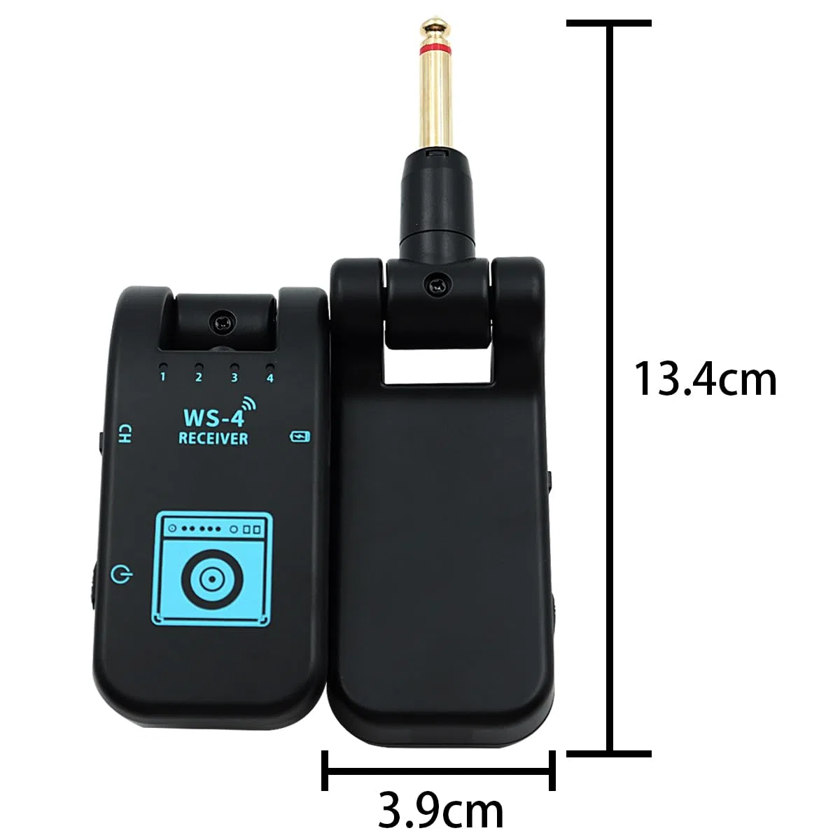 Sarini Neuer 2,4G-Funksender für Gitarre,Funksender und -empfänger für E-Gitarre,8-Kanal-Funkübertragungssystem für Gitarre,10 Stunden Akkulaufzeit