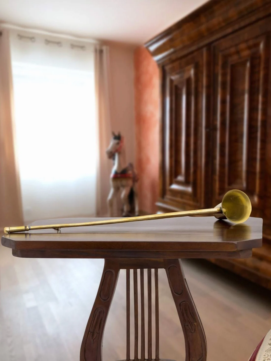 Hörrohr Hörmaschine Hörgerät Tröte Kopie nach Nepomuk Mälzel Beethoven 56cm