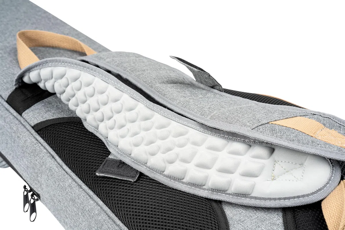 Ortega Guitars Deluxe Guitar Gigbag - E-Gitarren Tasche - Höhe 102 cm - Breite 35 cm - Baumwolle, Grau (OGBEG-DLX-GY)