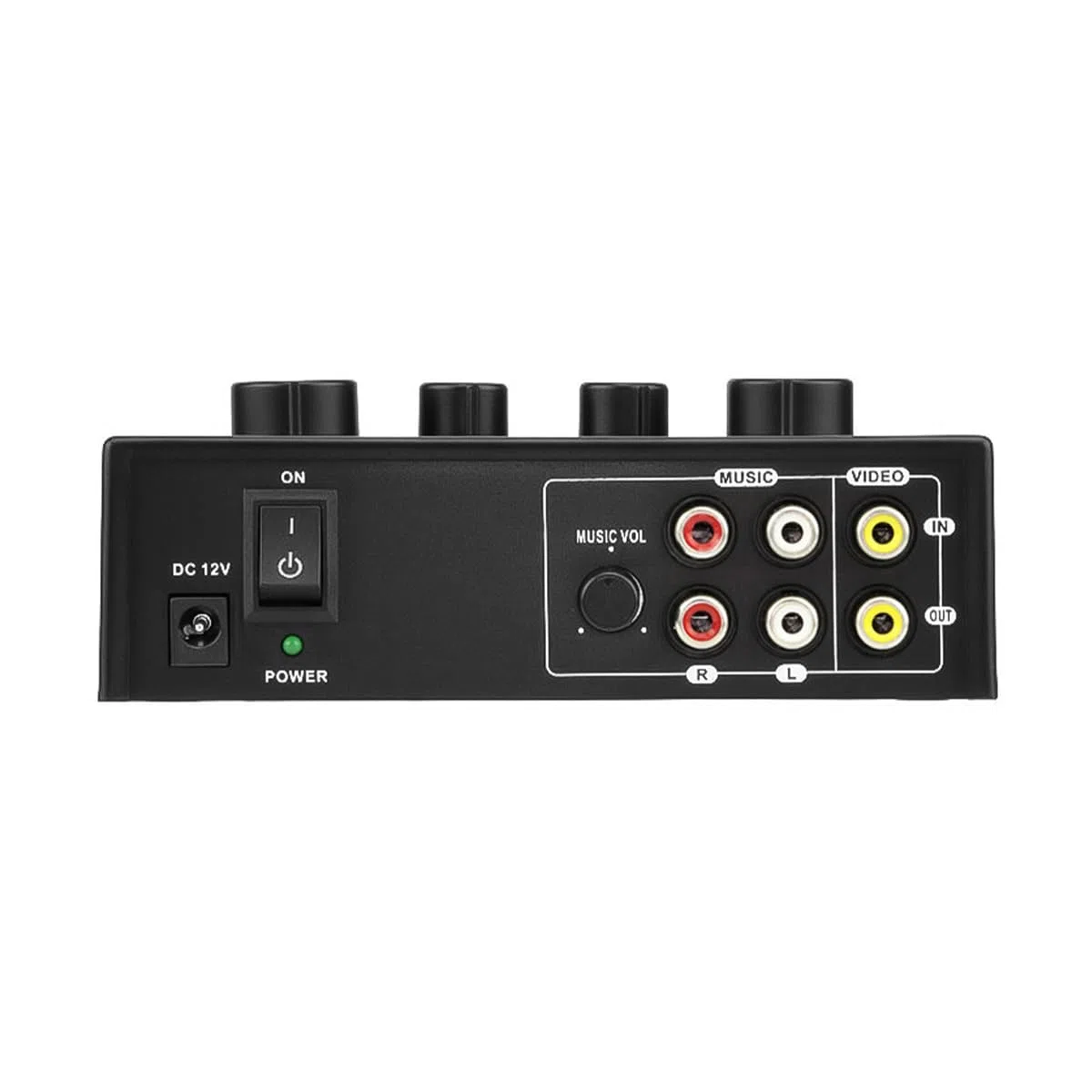 Tragbarer Karaoke-Mixer, 2 Mikrofon-Eingänge, digitaler Audio-Sound, Karaoke-Maschine, Echo-Mixer für Familien-Party-Unterhaltung