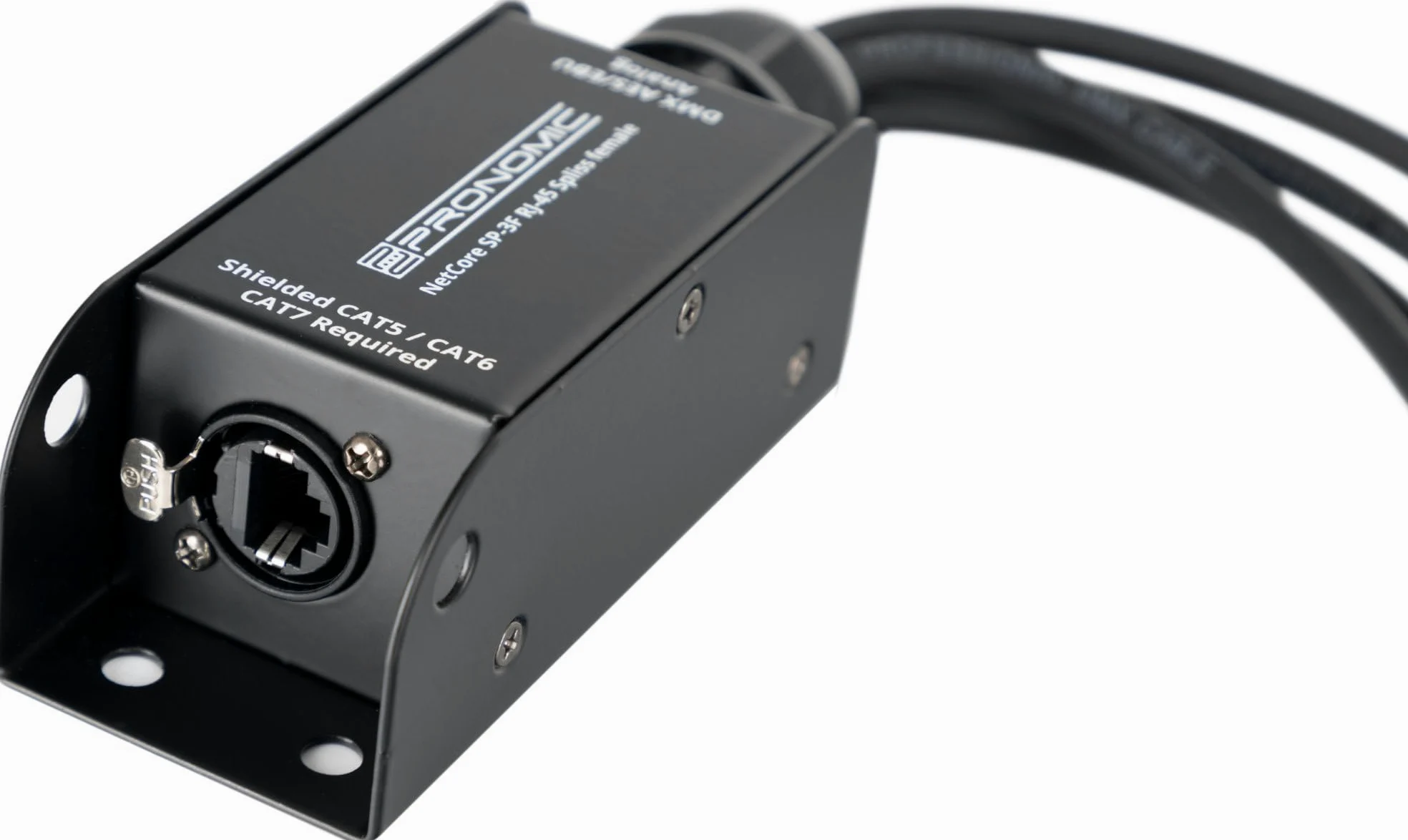 Pronomic NetCore SP-3F Multicore-Spliss female - Peitsche mit 4 XLR-Steckern (female) auf RJ45 Buchse - zur Übertragung analoger oder digitaler Signale über Netzwerkkabel