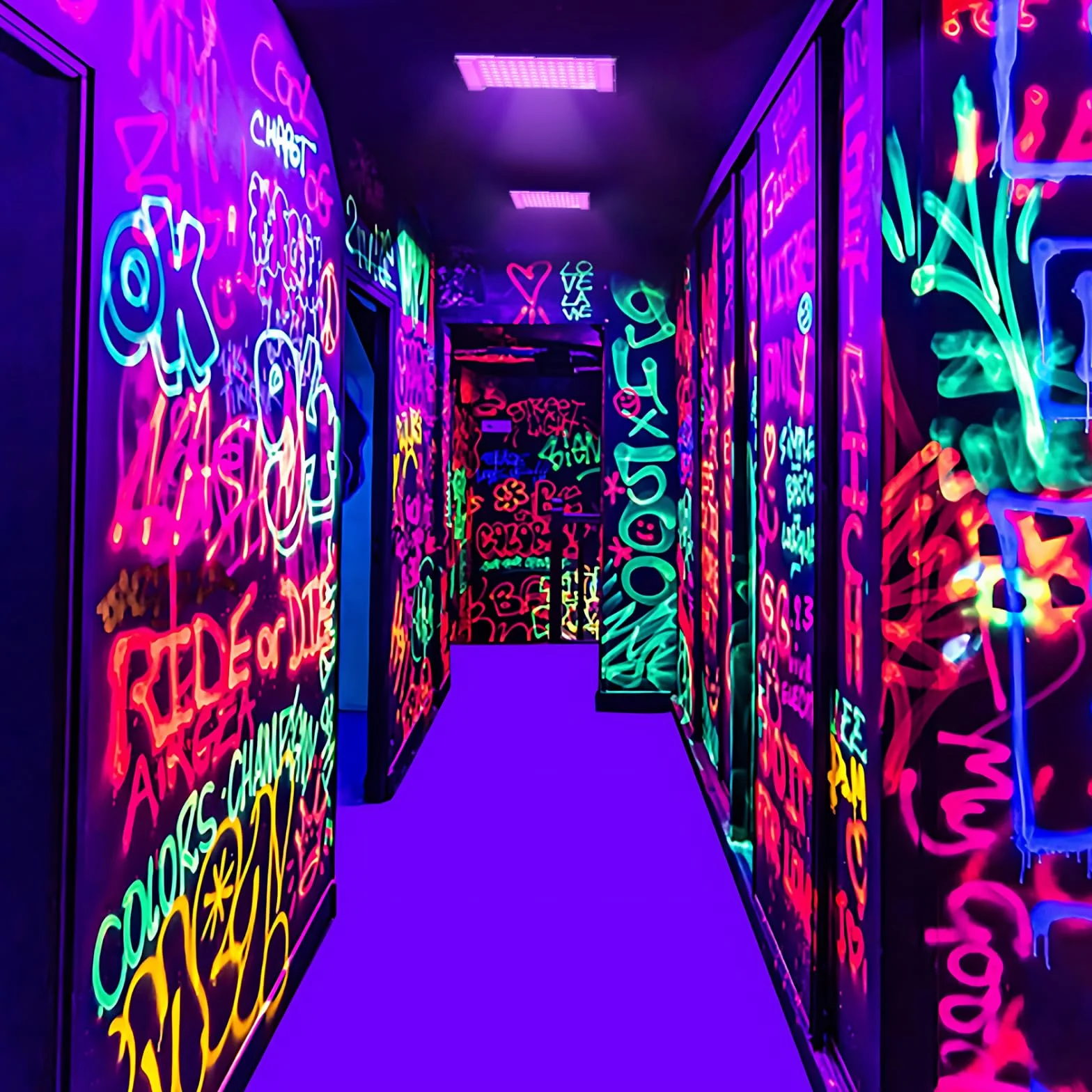 GKT 100W LED Schwarzlicht, Schwarzlicht Strahler, IP66 Wasserdichtes, schwarzlichtlampe mit Stecker, Passend für Halloween, Körpermalerei, Fluoreszierende Poste, Party Deko, Weihnachten