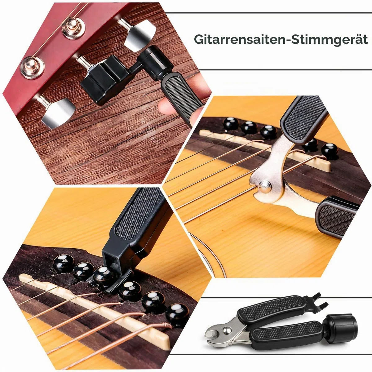 9-teiliges Gitarren-Reinigungsset mit Bundpolitur, Gitarrenreiniger verhindert Verschleiß, Verblassen und Risse, während Ihr Instrument jederzeit in seiner besten Optik und Klangqualität bleibt