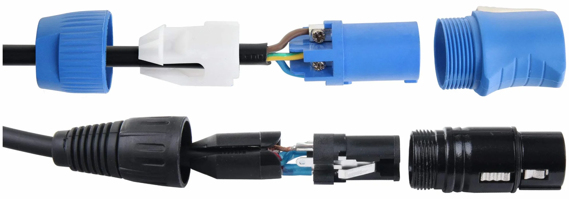 Pronomic Stage PPD-2.5 Hybridkabel Powerplug/DMX 10m (ideal zur Verkabelung von Lichteffekten & Bühnenbeleuchtung)