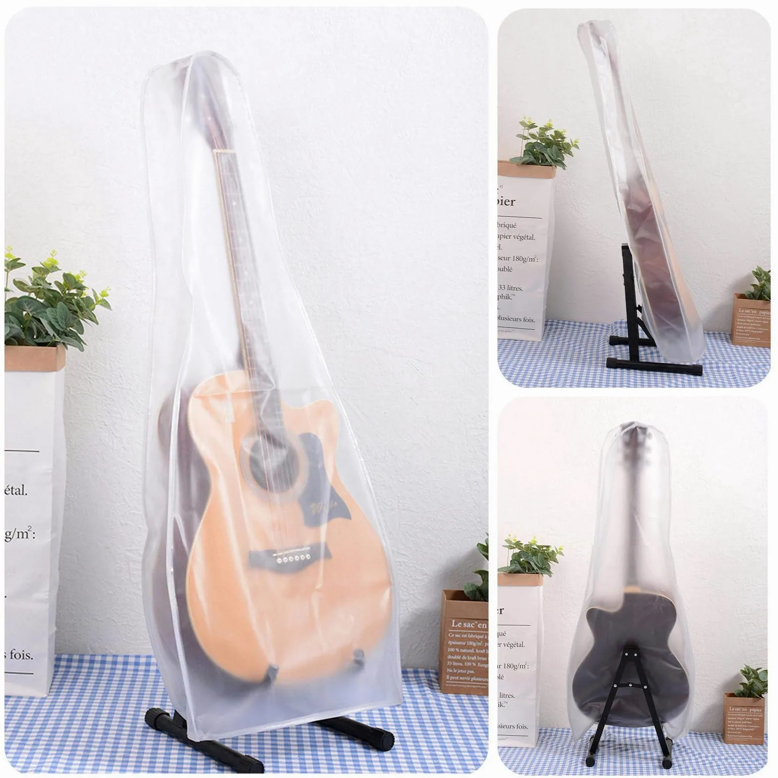 Staubschutzhülle für Gitarre, Staubschutz, für E-Gitarre, Tasche, Staubschutz, waschbar, Staubschutz, für Folk-Gitarre und E-Gitarre
