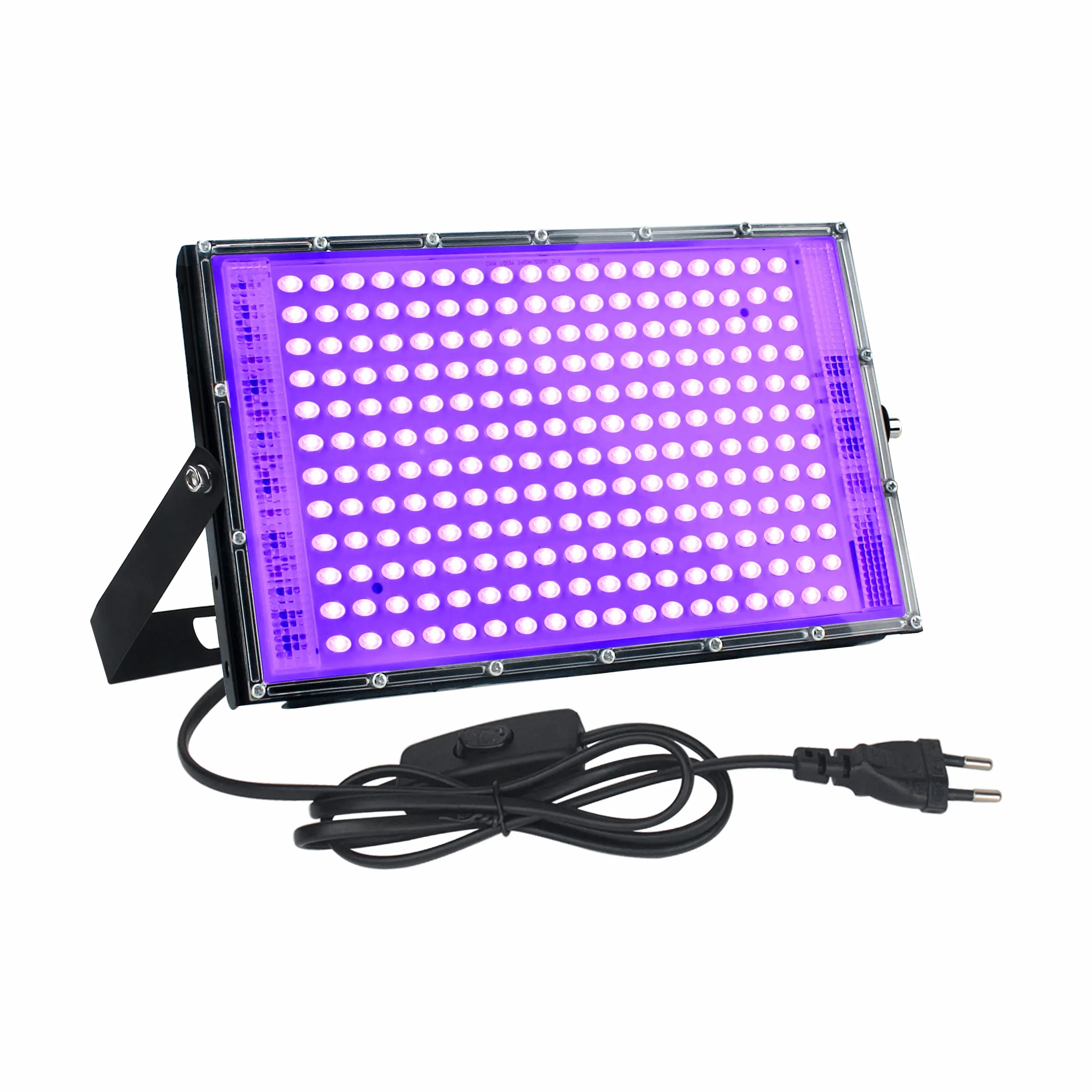 CREATESTAR LED Schwarzlicht Strahler 150W, UV Schwarzlichtlampe 395-400nm, UV Strahler Flutlicht IP65 Wasserdicht Partylicht für Bar Halloween Aquarium Neon Glühparty Fluoreszierende Effekte