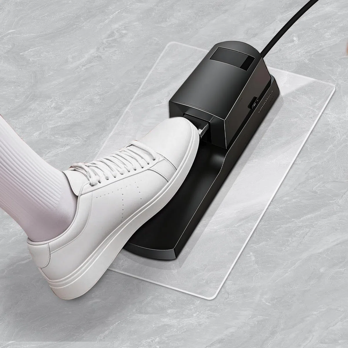 Rutschfeste Klavier-Pedalmatte – Premium Clear Keyboard Sustain Fußpedal Stützpolster für verbesserte Stabilität, Teppich- und Hartholzbodenschutz (25,4 x 19,1 cm, 1 Stück)