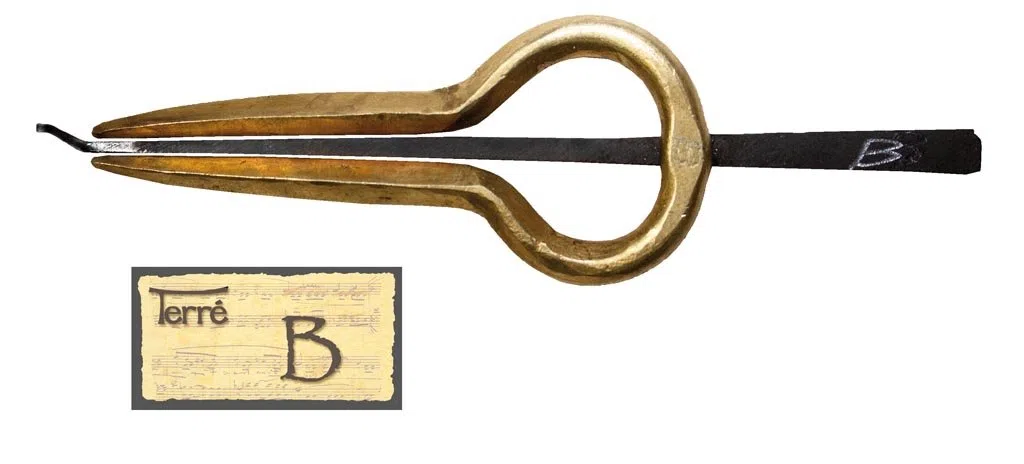 Maultrommel Murchunga aus Nepal gestimmt in B2 Pro-Line big size brass Messing handgeschmiedet Zunge Mund Instrument Musik Klang Percussion Weltmusik