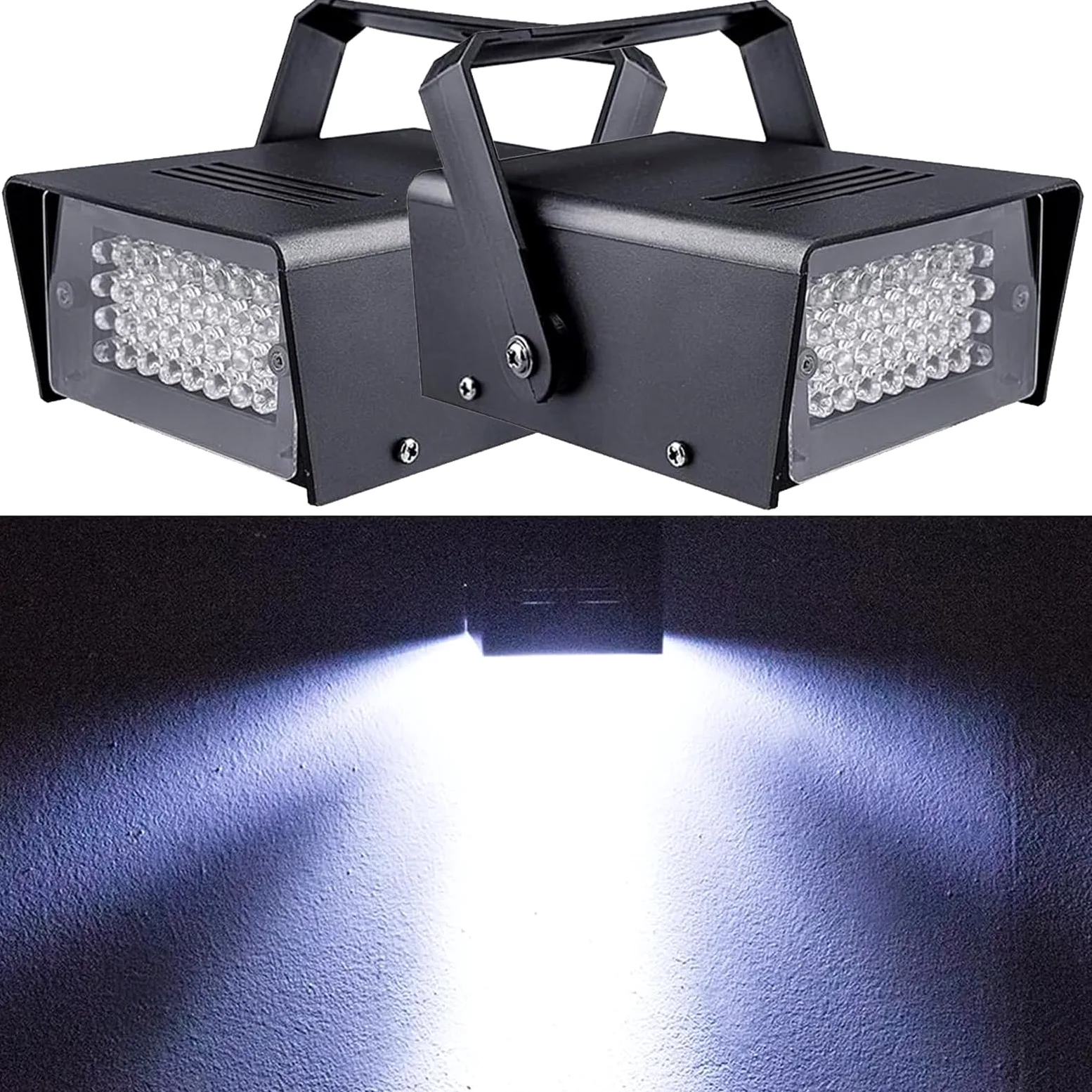 2Packung 32Led Stroboskop Disco Licht, Stroboskop Blitzer Disco Blitzlicht für Party, Stroboskope Disco Blitzer Mini Led Atomic Strobo Licht Strobolichter Blinklicht Discolicht Halloween Lichttechnik