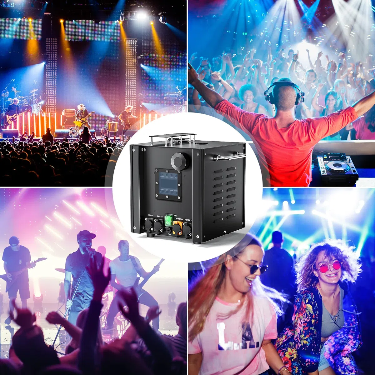700W Wasserdicht Pyrotechnikmaschinen, Cold Spark Feuerwerksmaschine LCD Display d-mx512 BüHneneffekt Effekt Machine mit Fernbedienung für Bar Party Halloween Weihnachten Hochzeit, 1 Stück