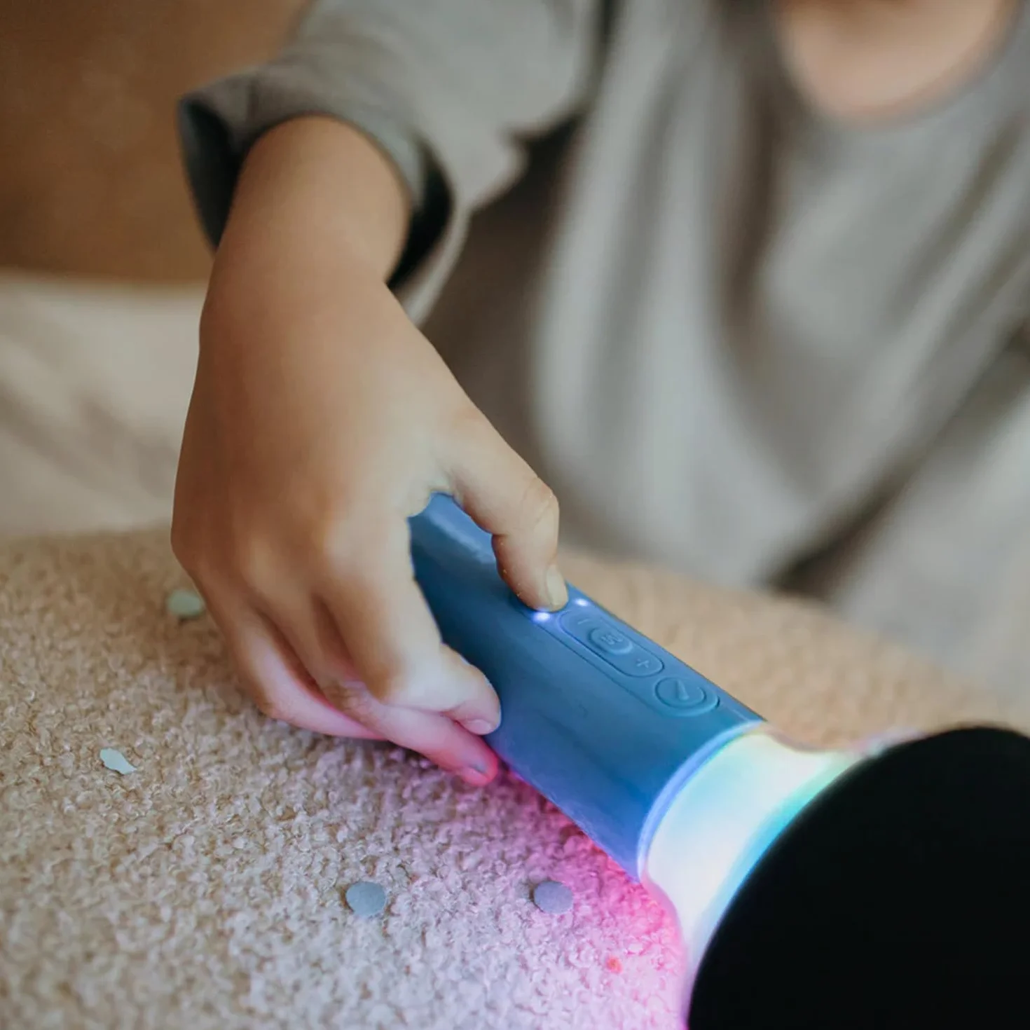 KIDYWOLF - Mikrofon Bluetooth mit Licht rosa