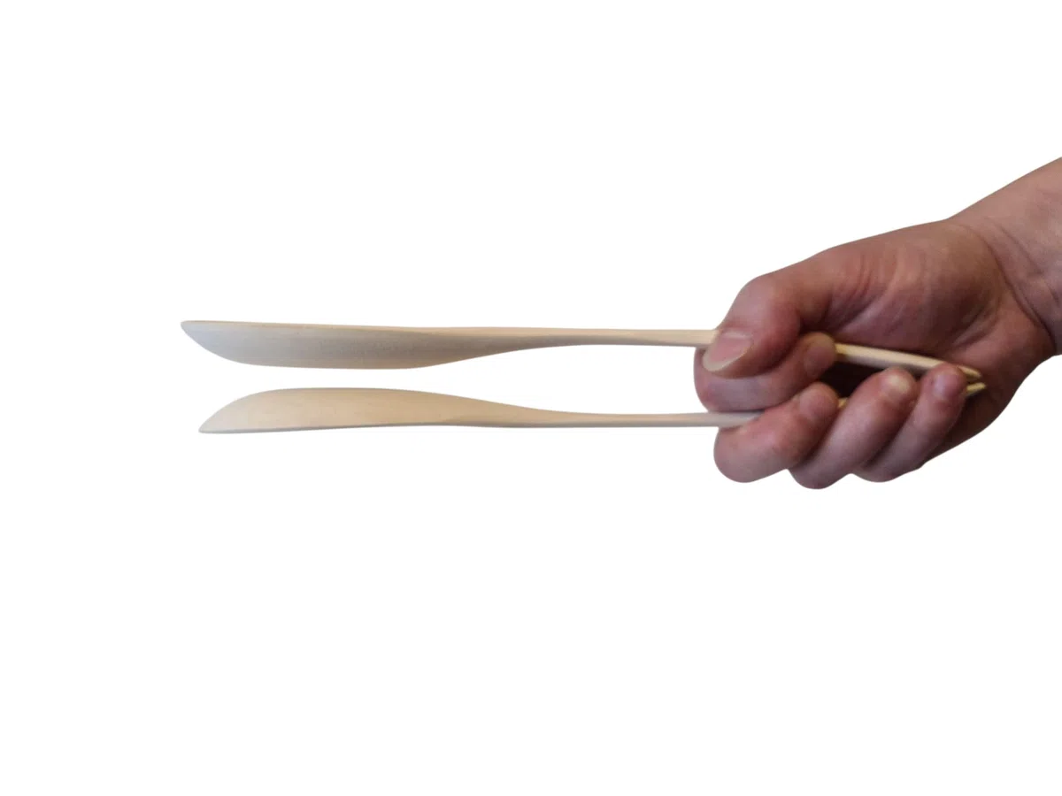 Musiklöffel Paar – handgefertigt aus hochwertigem Klangholz, sehr guter Klang, leicht spielbar, saubere Verarbeitung, Brandmotiv Bayern – Original Musiklöffel – Volksmusik Instrument