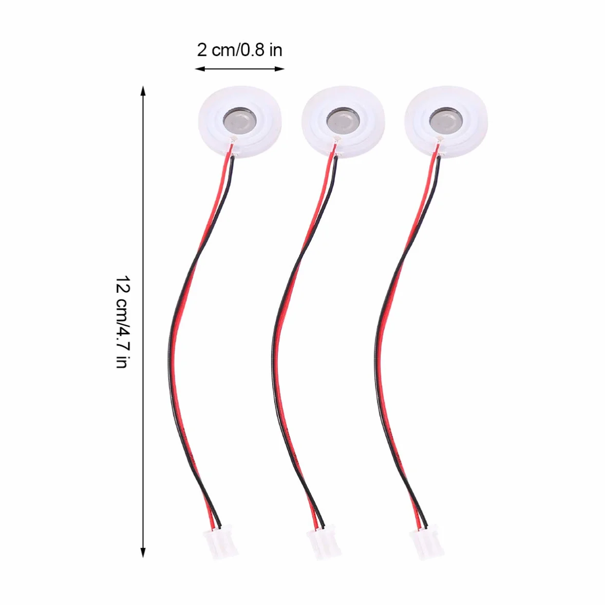 ULTECHNOVO 5 Stück 16mm Ultraschall Nebler Keramikscheiben, Hohe Zerstäubungseffizienz Vernebler Ersatzteile für Luftbefeuchter, mit Dichtungsringen und Steckern für DIY Reparatur