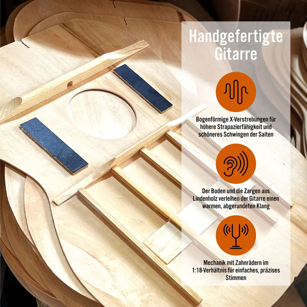 3rd Avenue 4/4 Westerngitarren-Set in Normalgröße mit Stahlsaiten, für Anfänger – 6 Monate KOSTENLOSER Unterricht, Tasche, Plektren und Ersatzsaiten – in Blau