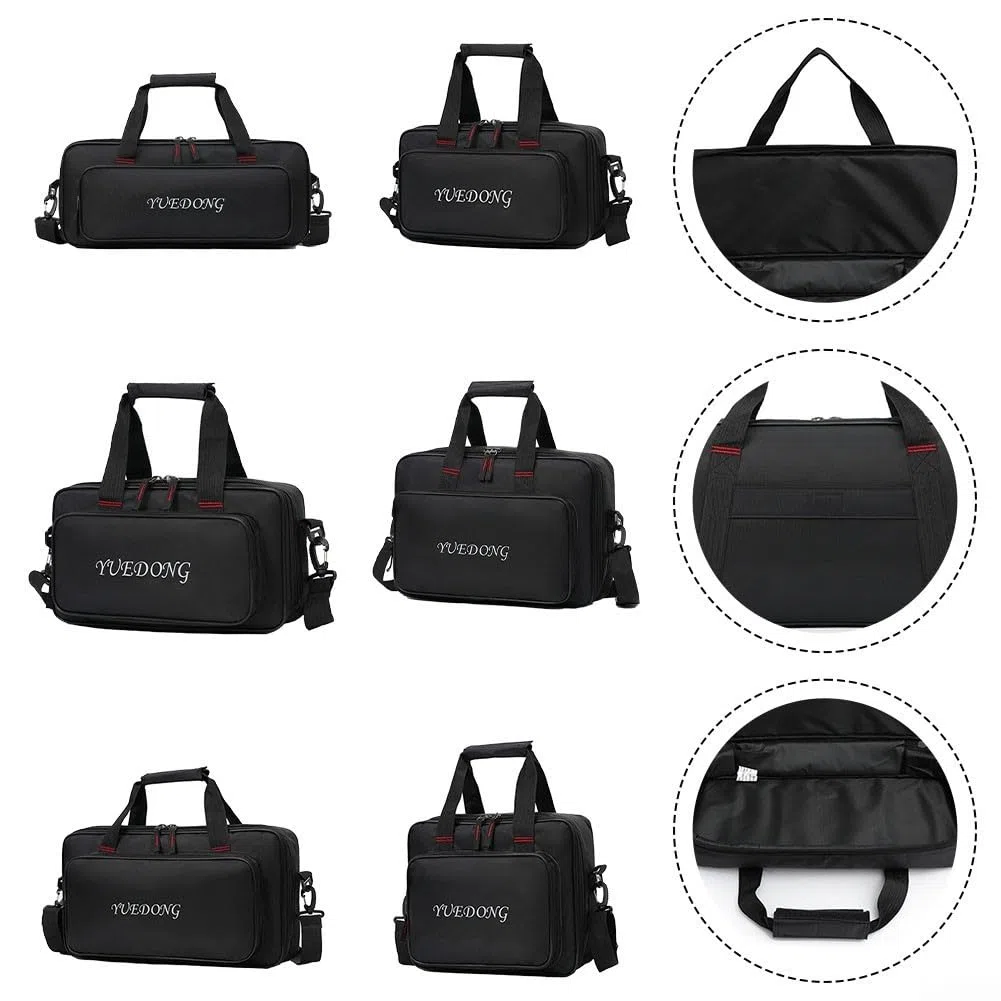 Tragetasche für Gitarren-Pedalboards, tragbar, für Multieffekte, Oxford-Stoff, für Gitarren, Effekte, Pedalboard-Tragetasche mit Innenpolsterung, 40 x 27 x 10 cm