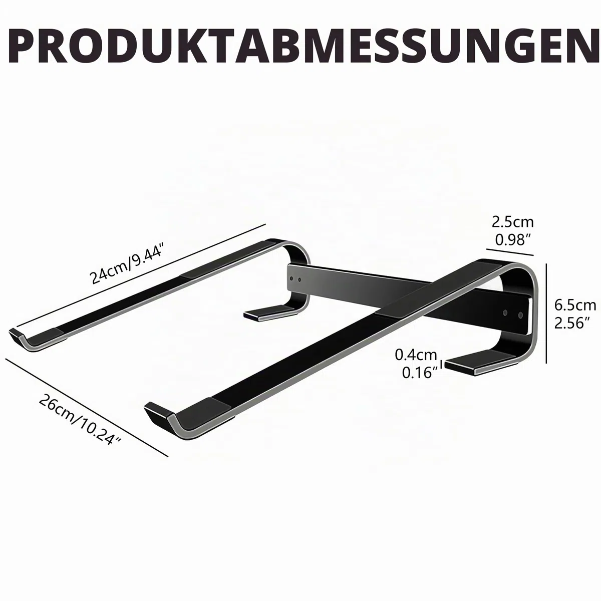 Musiin Aluminium-Drum-Controller-Ständer, tragbarer Kühlständer, kompatibel mit NI Maschine Plus MK3/Ableton Push 3 (schwarz)