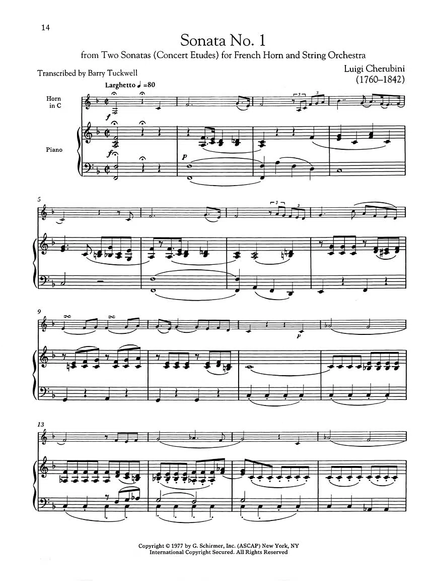 The Horn Collection - Intermediate: Noten, CD für Horn, Klavier: Intermediate Level, G. Schirmer Instrumental Library, 12 Pieces by 12 Composers