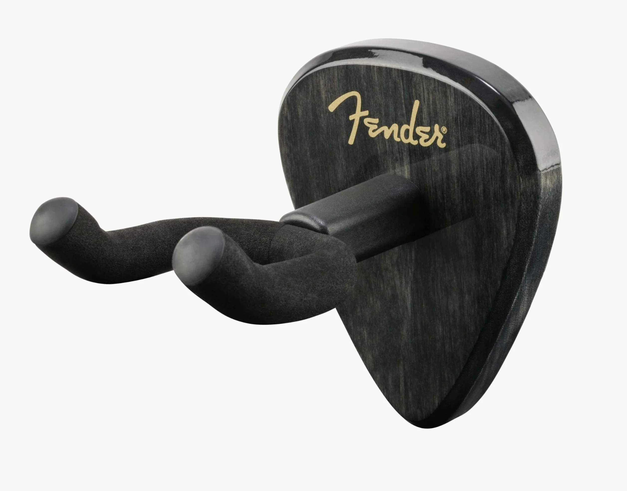 Fender Classic 351 Gitarren Wandhalter, Gitarrenhalterung, Wandhalter für E Gitarre und Akustikgitarre, Schwarz