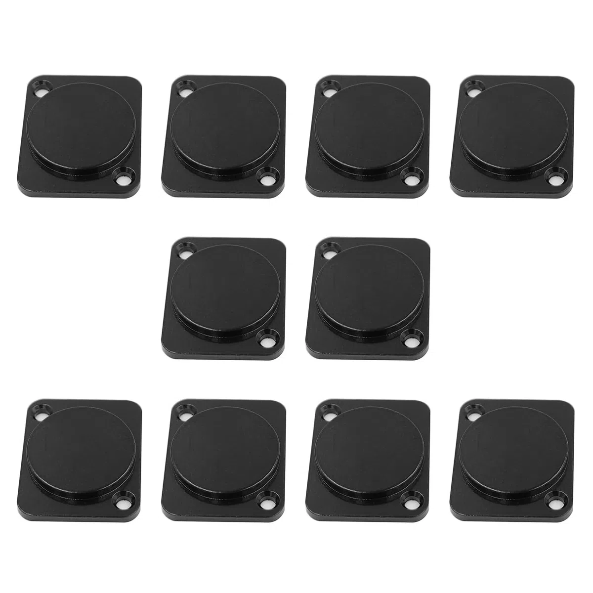 10 Pcs Staubkappe Schallantrieb Staubabdeckung Jumper Board D Typ Blanking Metall Bragstoffgefüllte Bergplatte Aufnahmebereich Studio Rack Mount Blindplatte