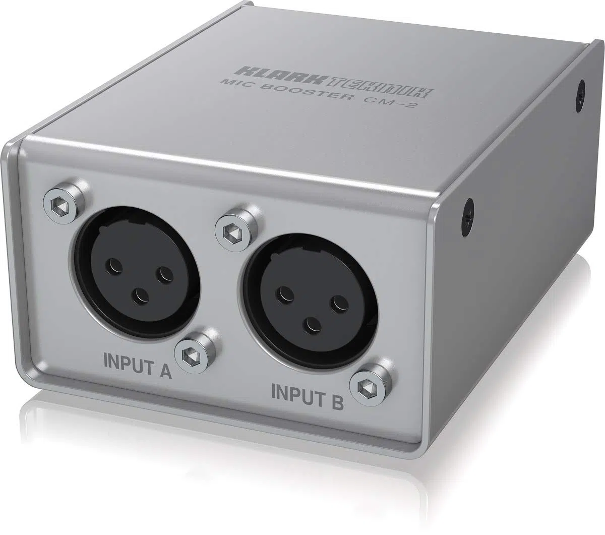 Klark Teknik MIC BOOSTER CM-2 Dynamischer 2-Kanal-Mikrofonverstärker mit hochwertigen Vorverstärkern