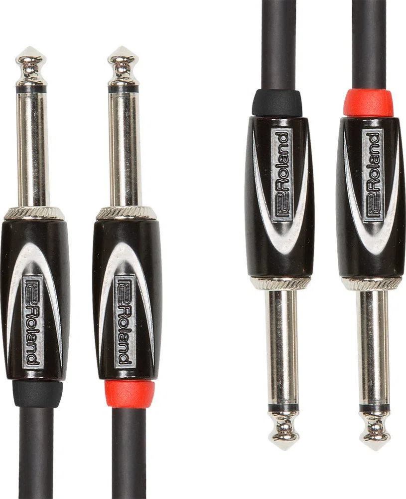 Roland Black-Serie Verbindungskabel – 6,3-mm-Klinkenstecker, Länge: 4,5m – RCC-15-2814