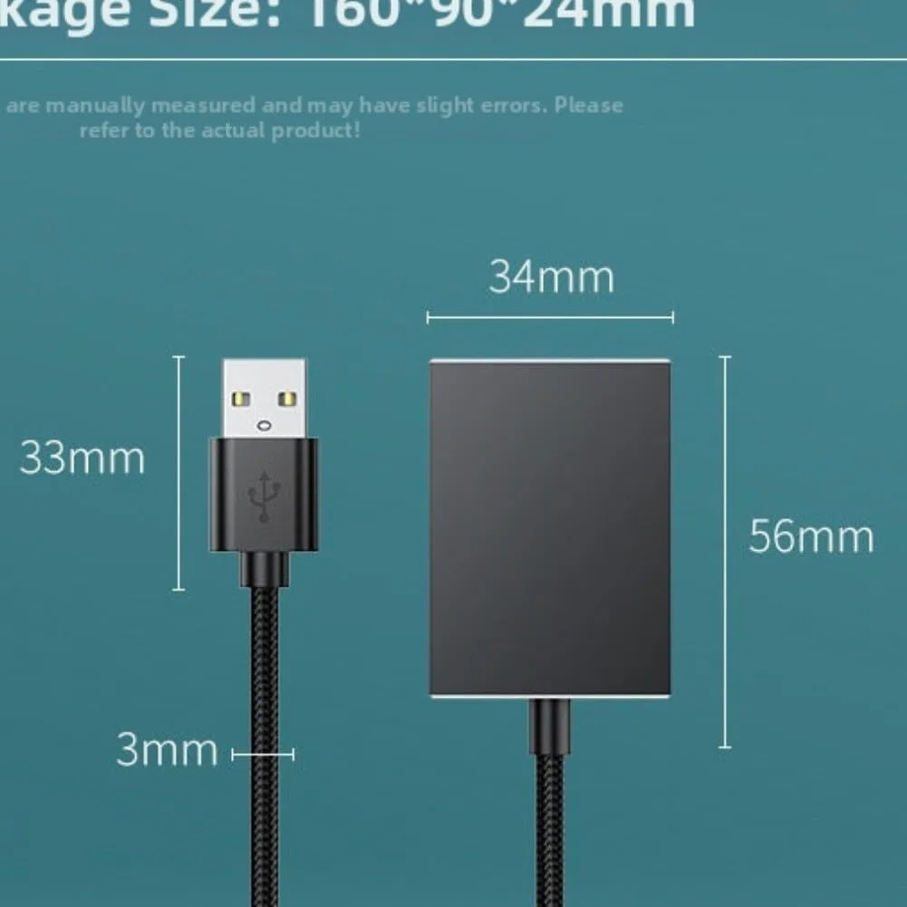 USB-Audio-Konverter auf 3,5 mm und optischen Ausgang, unterstützt PC-Audio-Geräte, kompaktes Aluminium-Legierungs-Design für zuverlässige Klangübertragung (0,2 Meter)