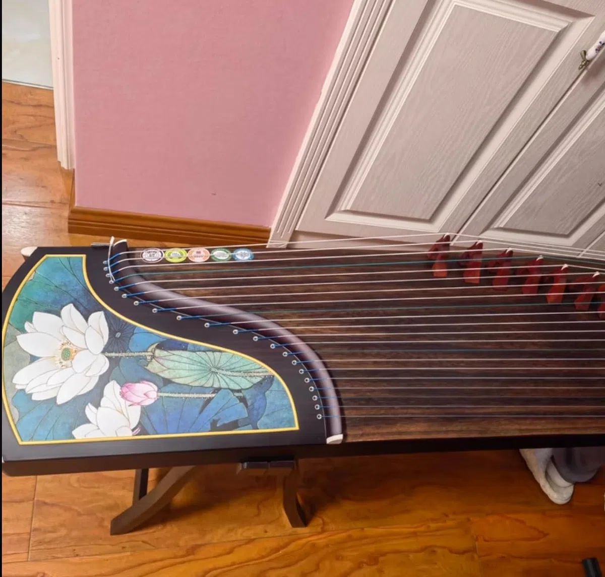 Guzheng Lotus-Diagramm, 163 cm, 21 Saiten, professionelle Leistung, chinesische Saiteninstrumente