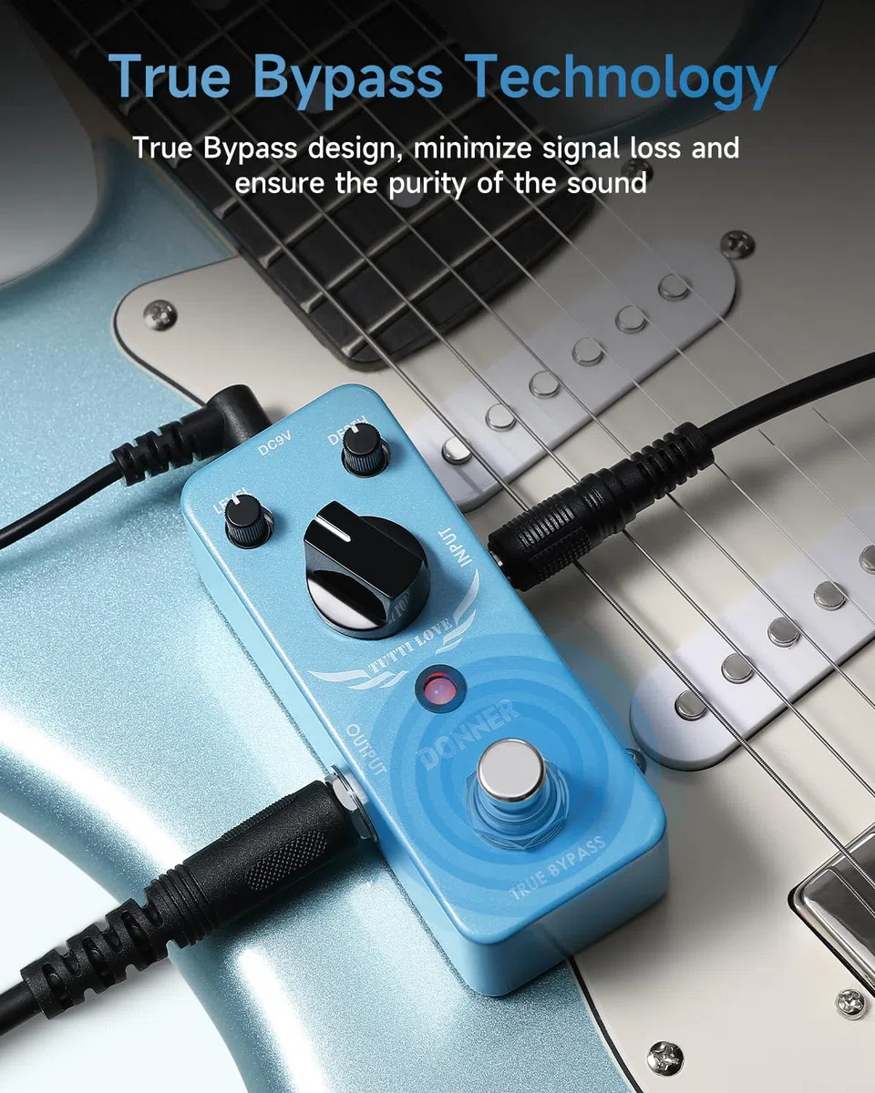 Donner Tutti Love Chorus Gitarre Effektpedal Pure Analog True Bypass