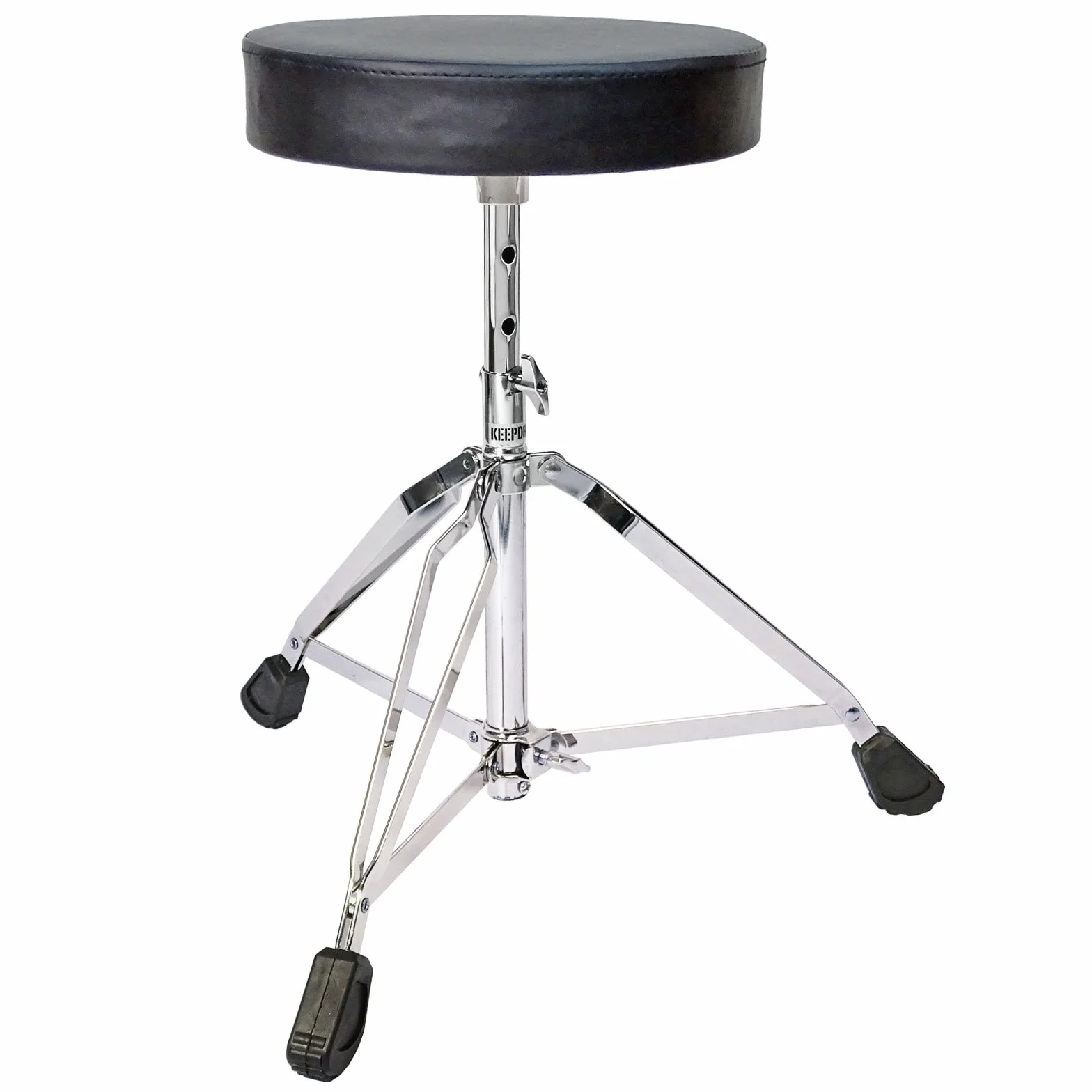 keepdrum Zubehörset für E-Drum - Schlagzeug Hocker + Kopfhörer + Drumsticks