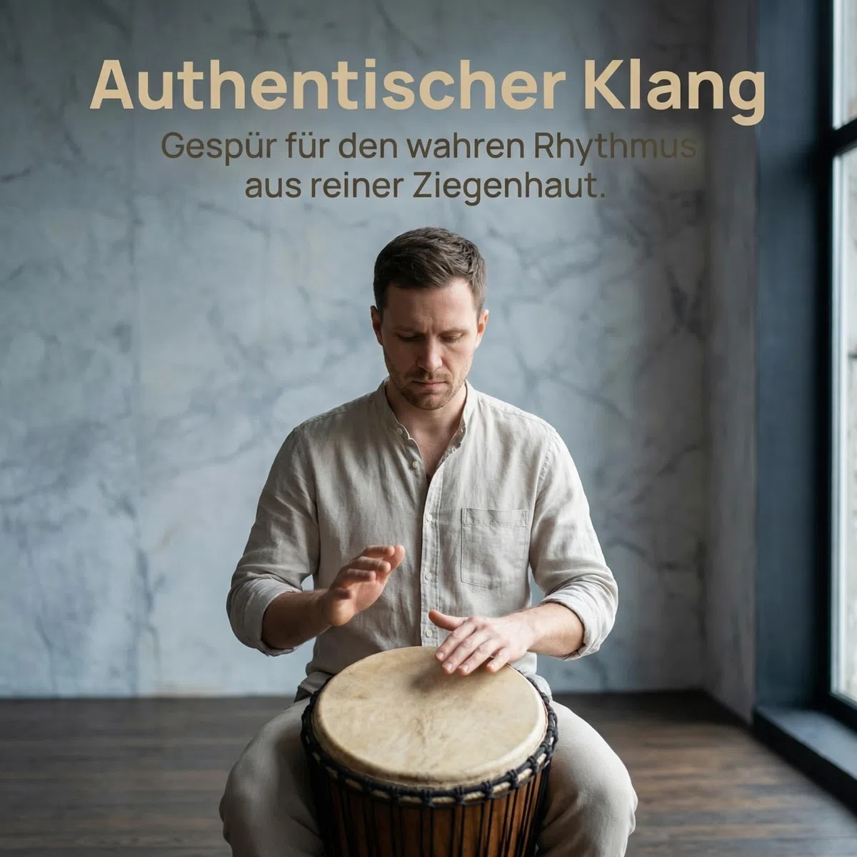 Abaodam Percussion Trommelfell 50 Cm Ziegenhaut Trommelfell Für Afrikanische Instrumente Reißfestes Ersatzfell Musikalisches Percussion Teil