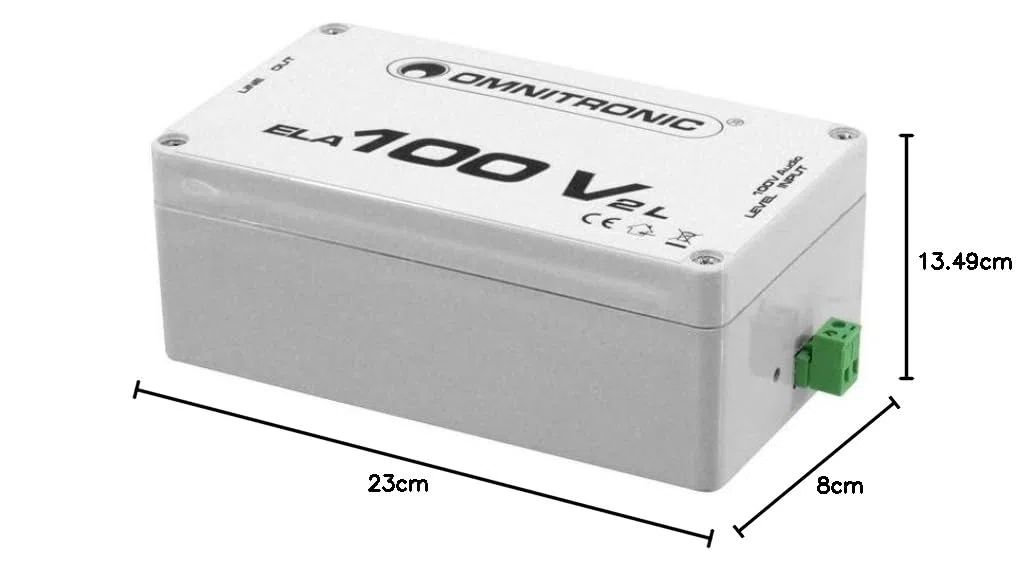 OMNITRONIC ELA-100V-2-L Übertrager | 100-V-Übertrager auf Geräte mit Line-Eingang