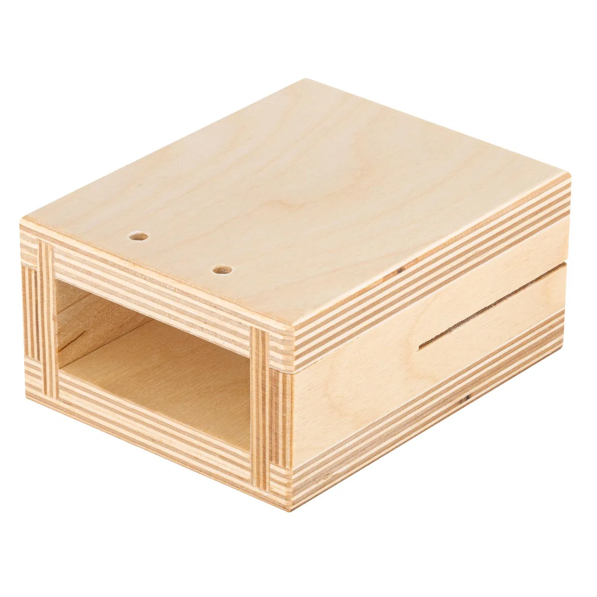 Meinl Percussion Wood Temple Block - Kleines Schlagzeugzubehör - Mit Halterung - Stimmung C6 - Baltische Birke, Natur (TMWB-S)