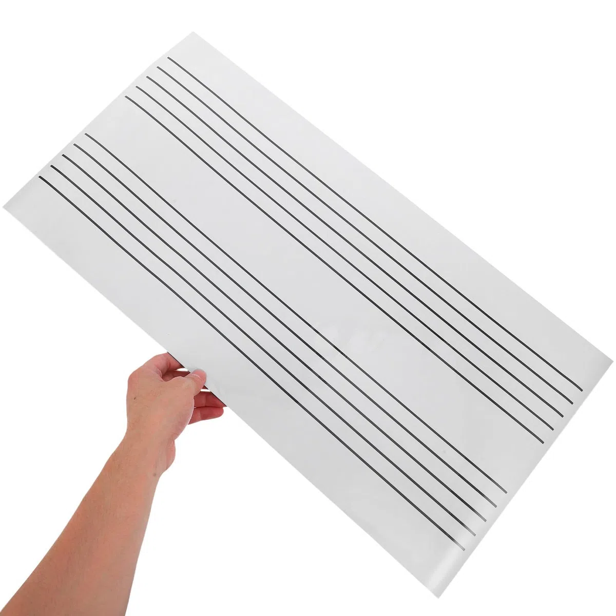 Abaodam Magnetische und Tragbar aus Gummi Whiteboard Tafel mit Notenlinien Wiederverwendbar für Musikunterricht und Klassenzimmergebrauch