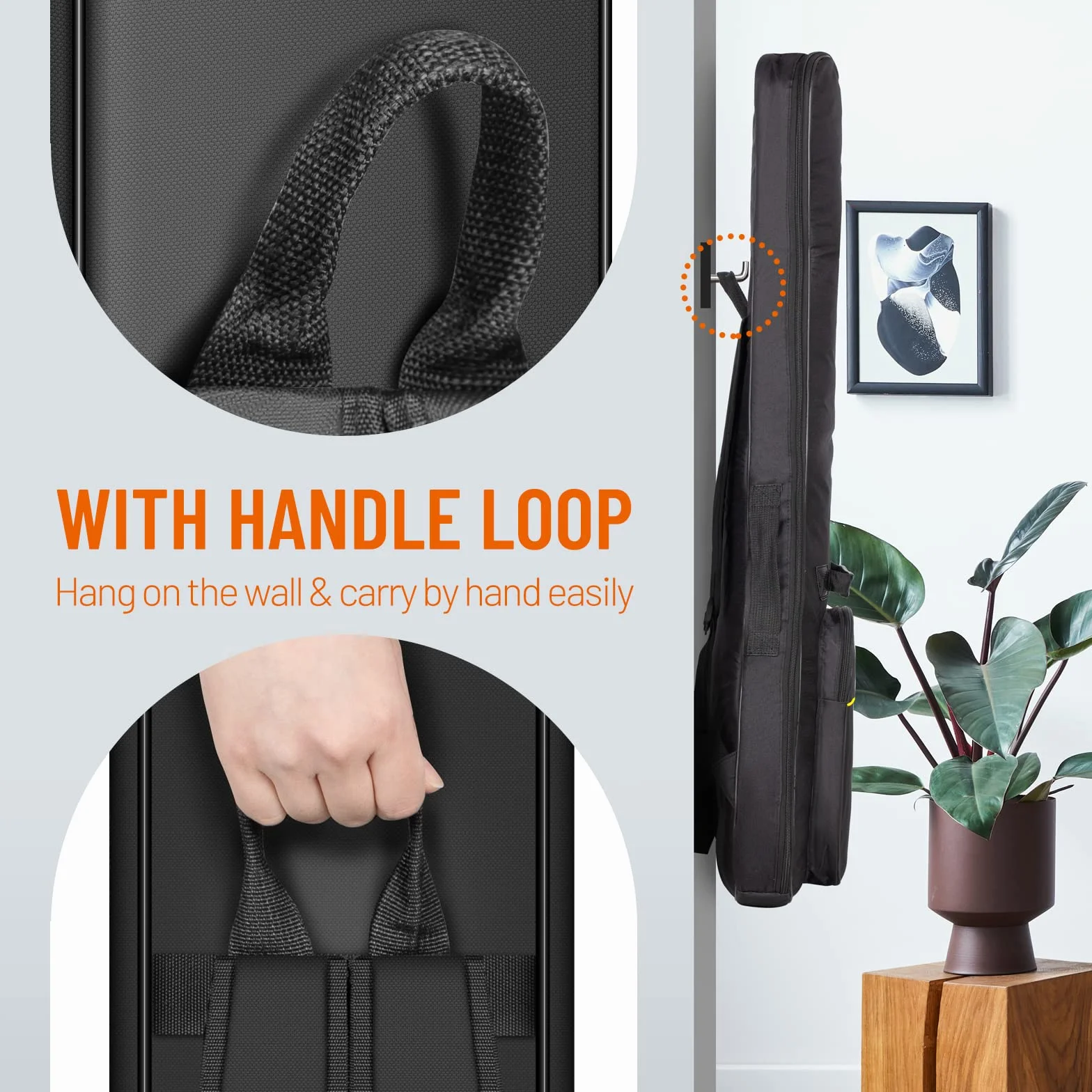 CAHAYA Elektrische Gitarrentasche - Premium Gepolstertes Gigbag - Mode Weicher Gitarrenkoffer Mit Notentasche