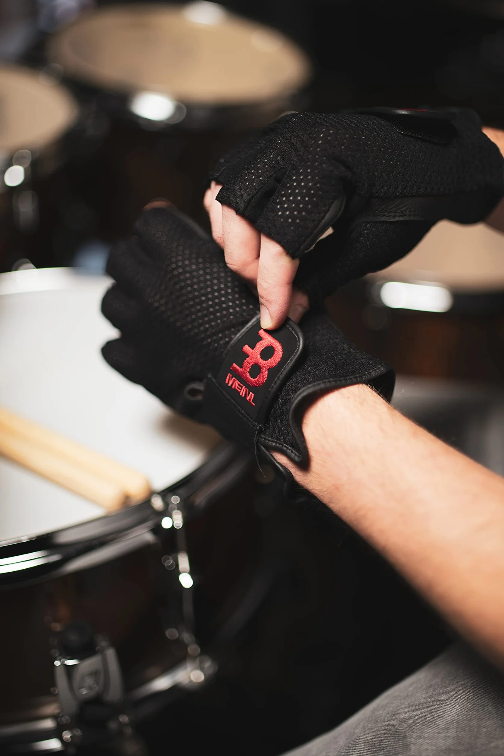 Meinl Drummer Handschuhe MDGFL-L, large, ohne Finger
