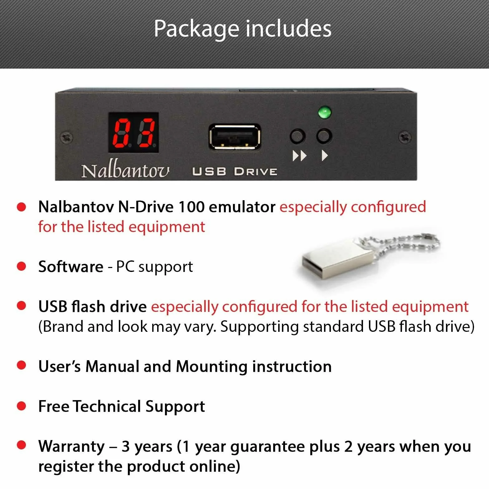 N-Drive 100 USB-Diskettenlaufwerk-Emulator für Technics SX-KN 720/920/930/1500/3000/6500