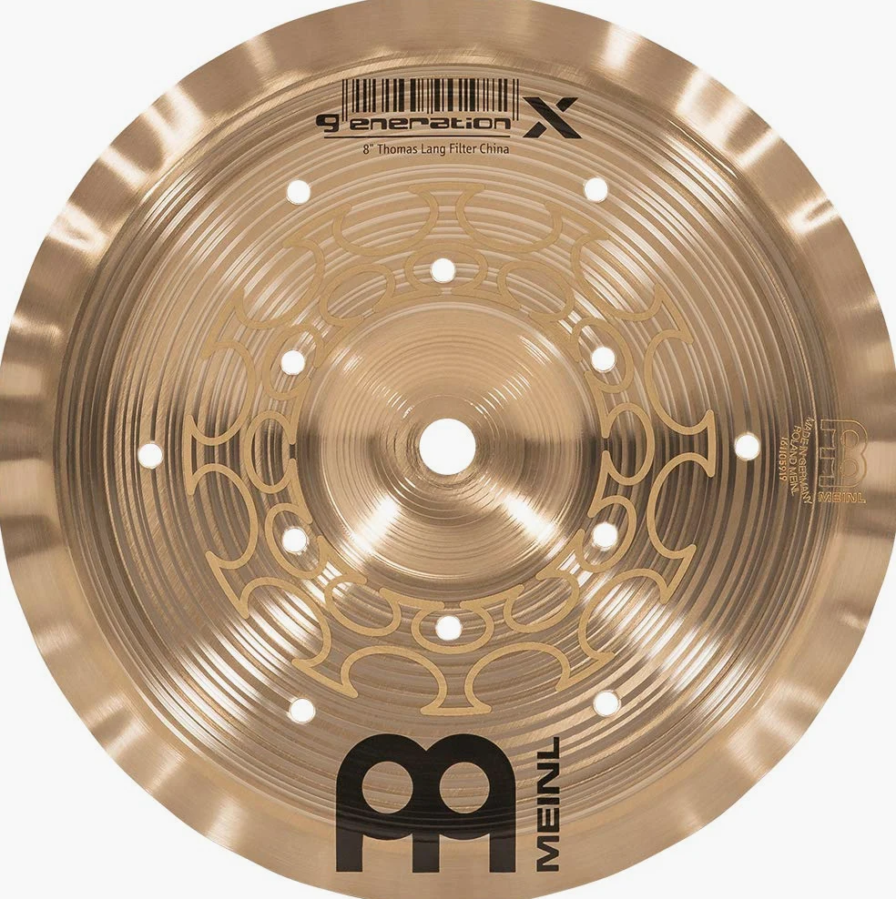 Meinl Cymbals GX-8FCH Generation-X Thomas Lang Signature Filter Chinas 20,3 cm (8 Zoll) Regular Finish