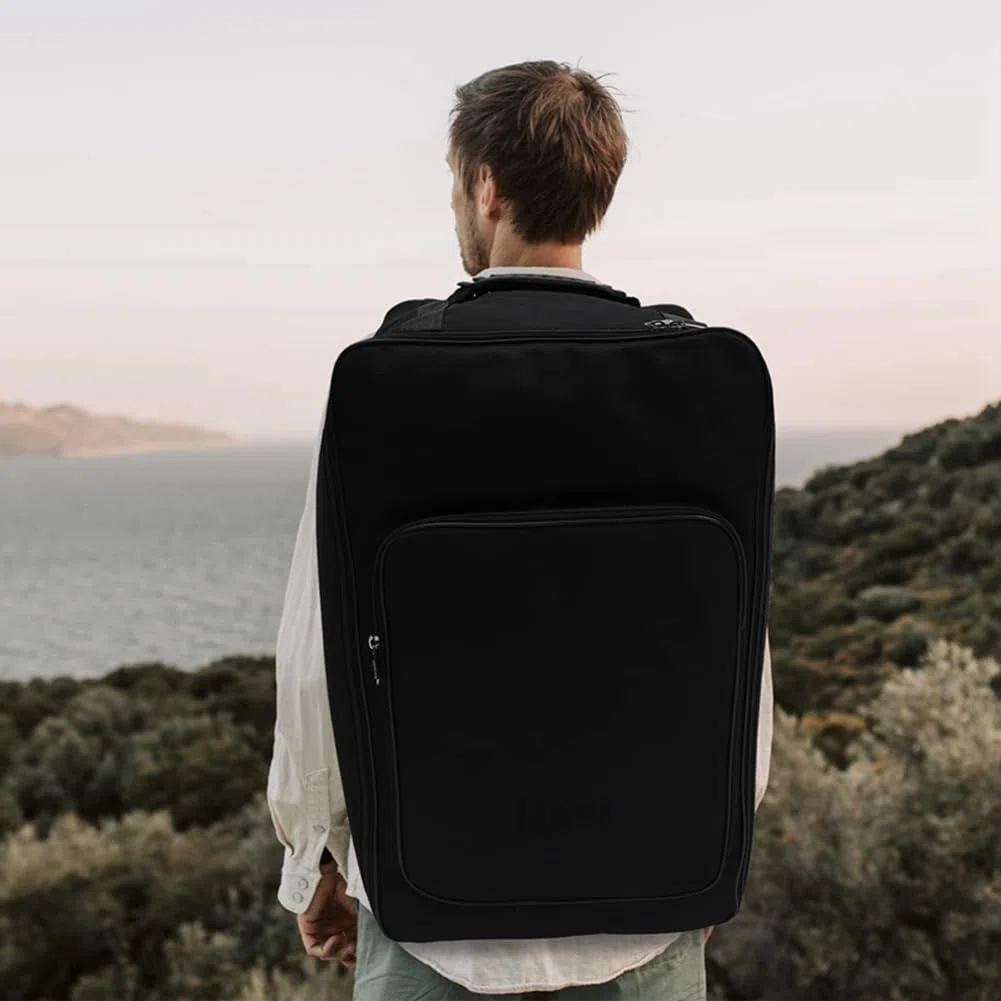 1 Stück Cajon-Tasche Cajon Rucksack Schwarz 31,5x53CM Gepolsterte Tasche mit und Schultergurt, Cajon-Zubehör
