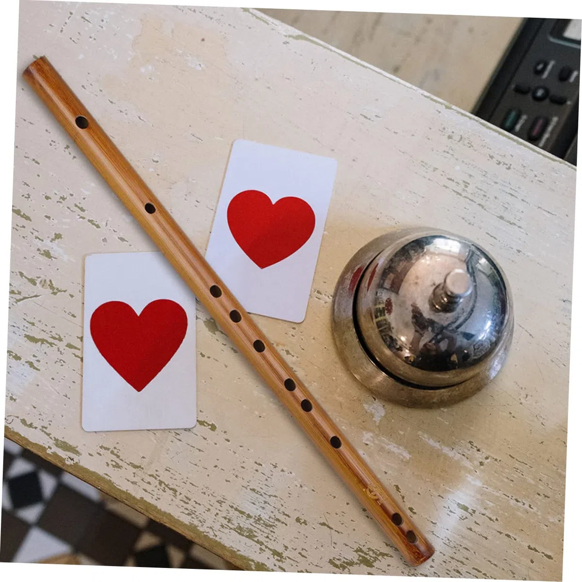 INOOMP Vertikale Kleine Holzflöte aus Braunem Holz mit Spiegelpolitur und Kleinem Volumen Inkl Weichem Lint Aufbewahrungsbeutel für Musikinstrumente im Freien