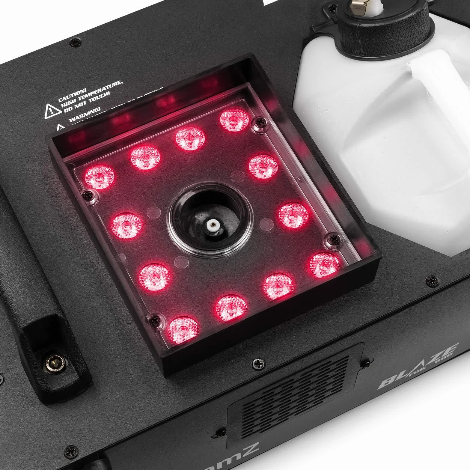 BeamZ BLAZE800 Nebelmaschine mit Lichteffekt, 800 Watt, Horizontal und Vertikal, Fog Machine LED Rauchmaschine mit Funkfernbedienung, Disco Partynebel, Smoke Machine für DJs, Veranstaltungen
