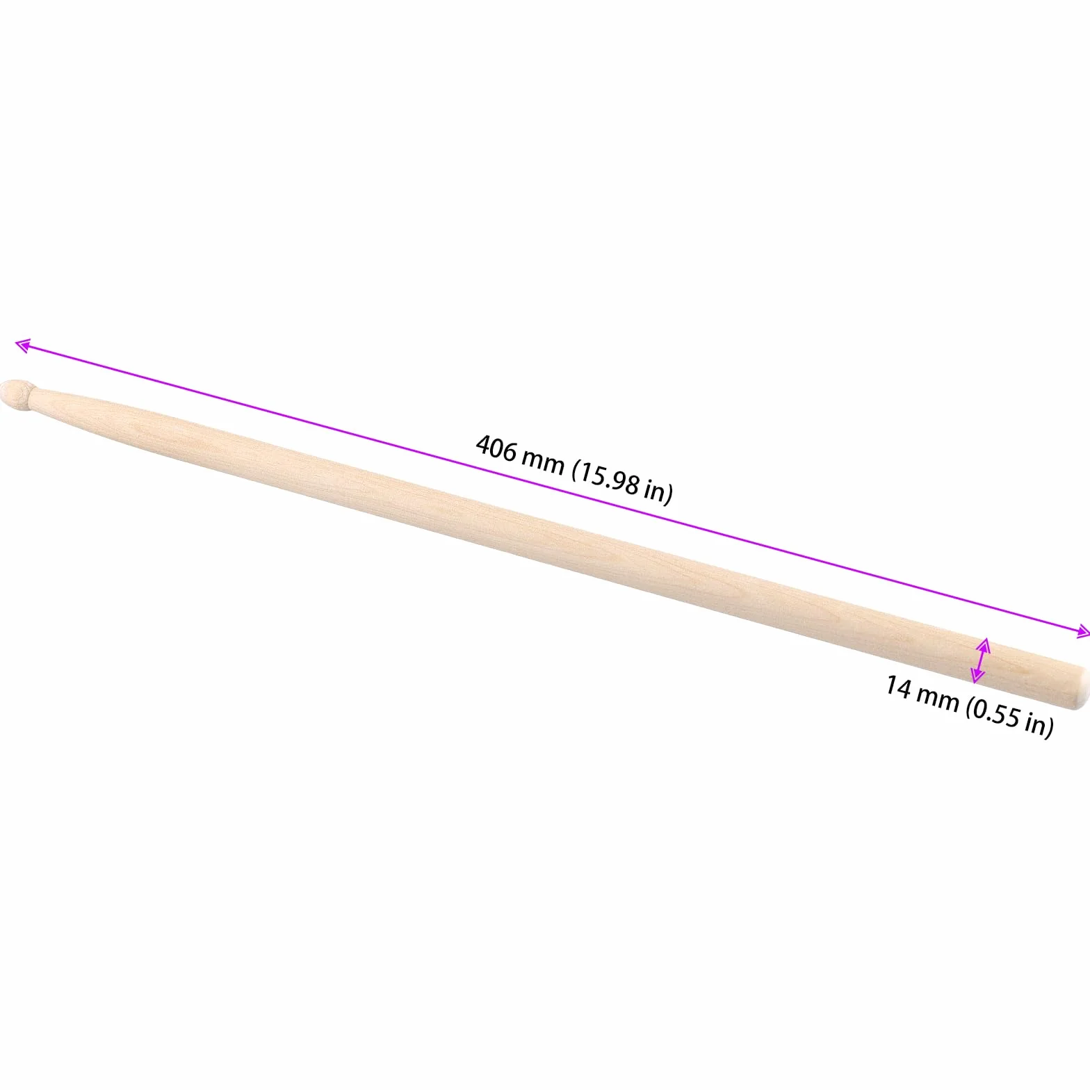 FUNSUEI 20 Paar 5A Trommelstöcke Holz, Ahornholz Holzspitze Drumsticks für Fachleute, Anfänger
