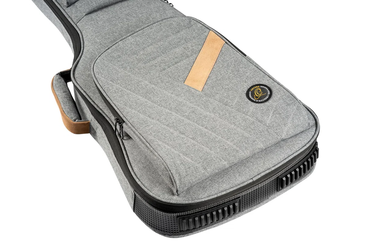 Ortega Guitars Deluxe Guitar Gigbag - E-Gitarren Tasche - Höhe 102 cm - Breite 35 cm - Baumwolle, Grau (OGBEG-DLX-GY)