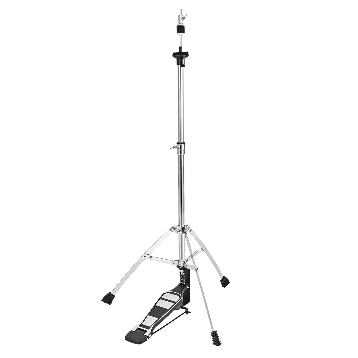 Hi-Hat-Ständer, doppelstrebig, 3-beinig, verstellbarer Hi-Hat-Beckenständer mit glattem Pedal, leicht (2 kg)